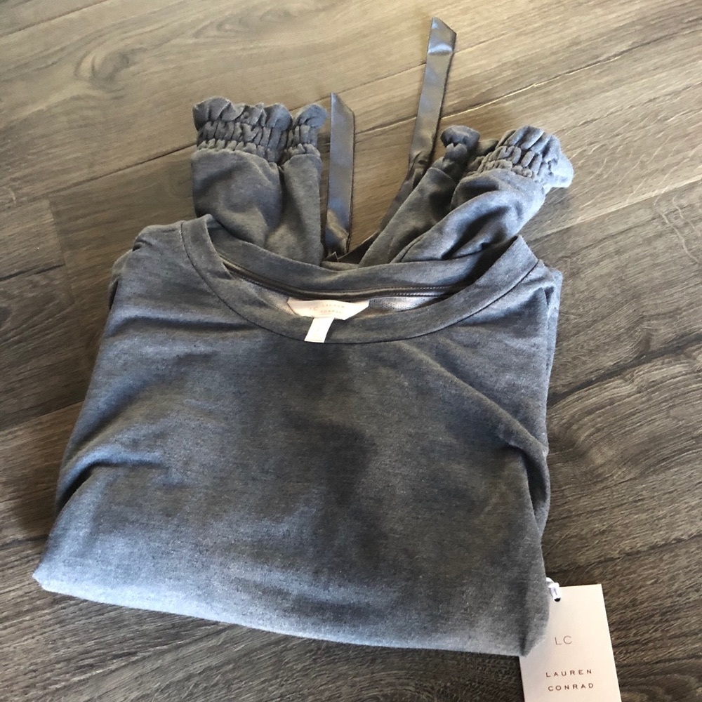 Lauren Conrad Large Drawstring-Hem Sweatshirt